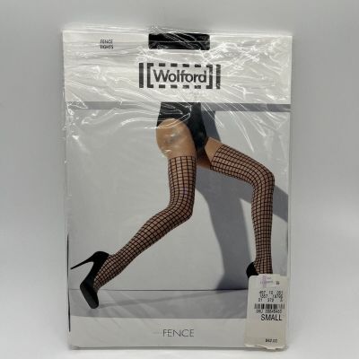 Fence Tights By Wolford L Large Sahara Black Tights Check Design Transparent